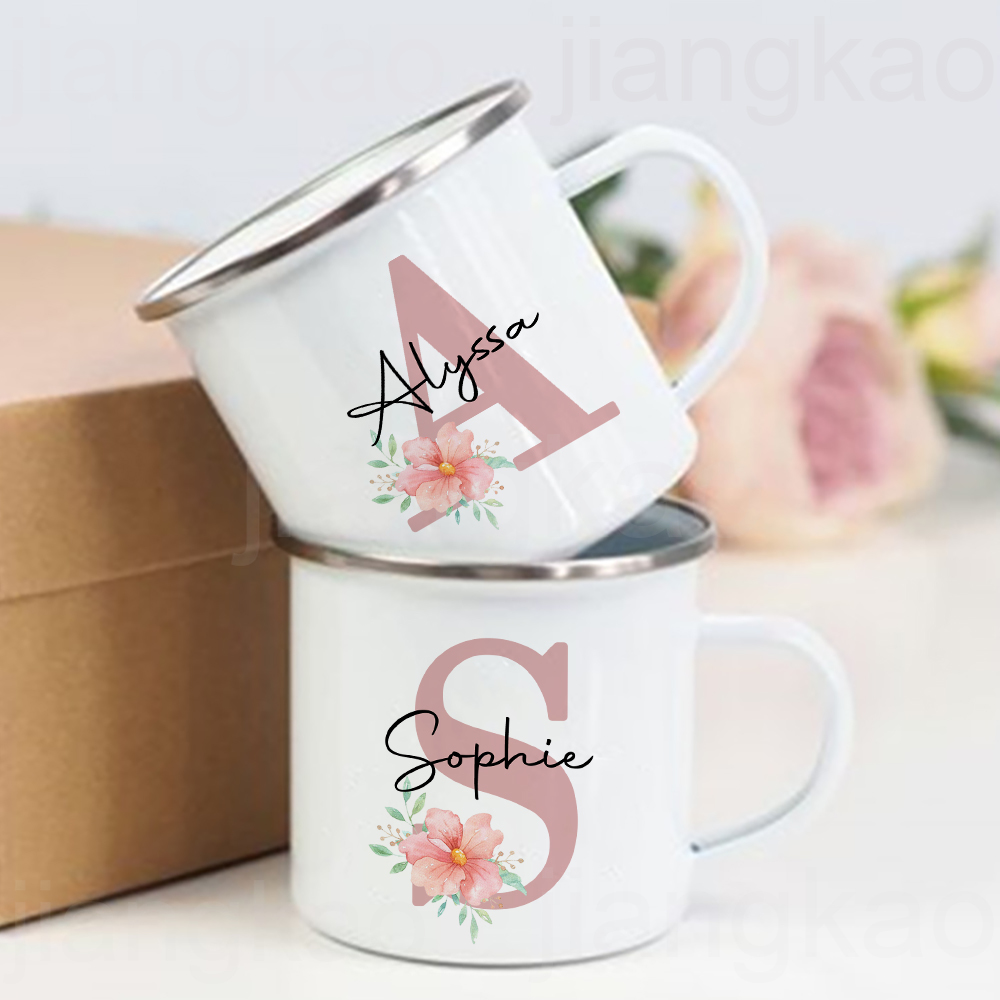 Coffee Tea Name - Personalized Mug Initial with Name Cup