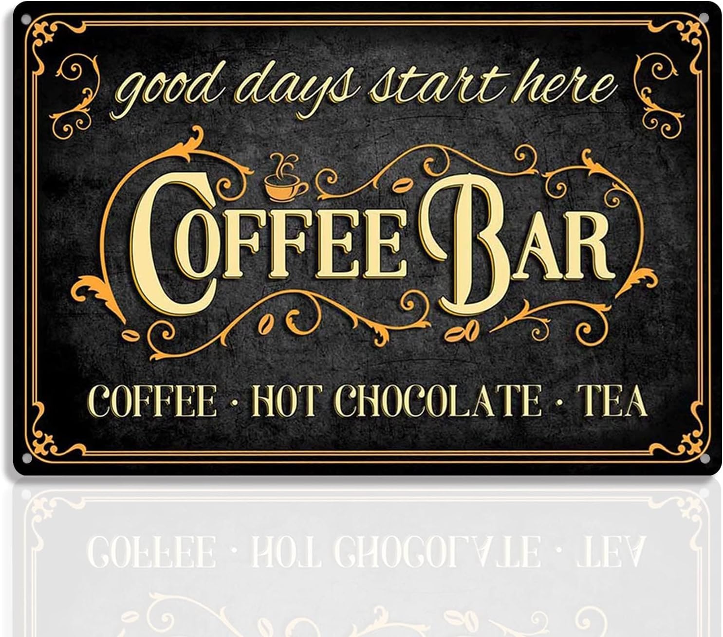 Coffee And Tea Bar - u1,Coffee Bar Sign Hot Chocolate and