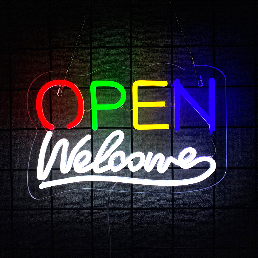 Coffee Tea Neon Sign - Open Welcome Neon Sign For Wall