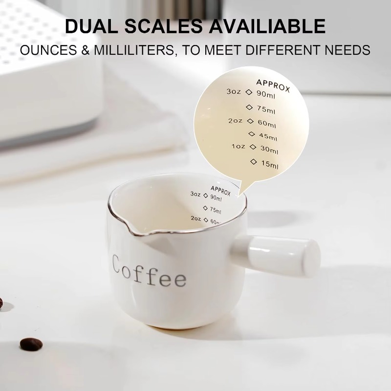 Coffee Tea Mugs - Mini Ceramic Coffee Cup with Handle