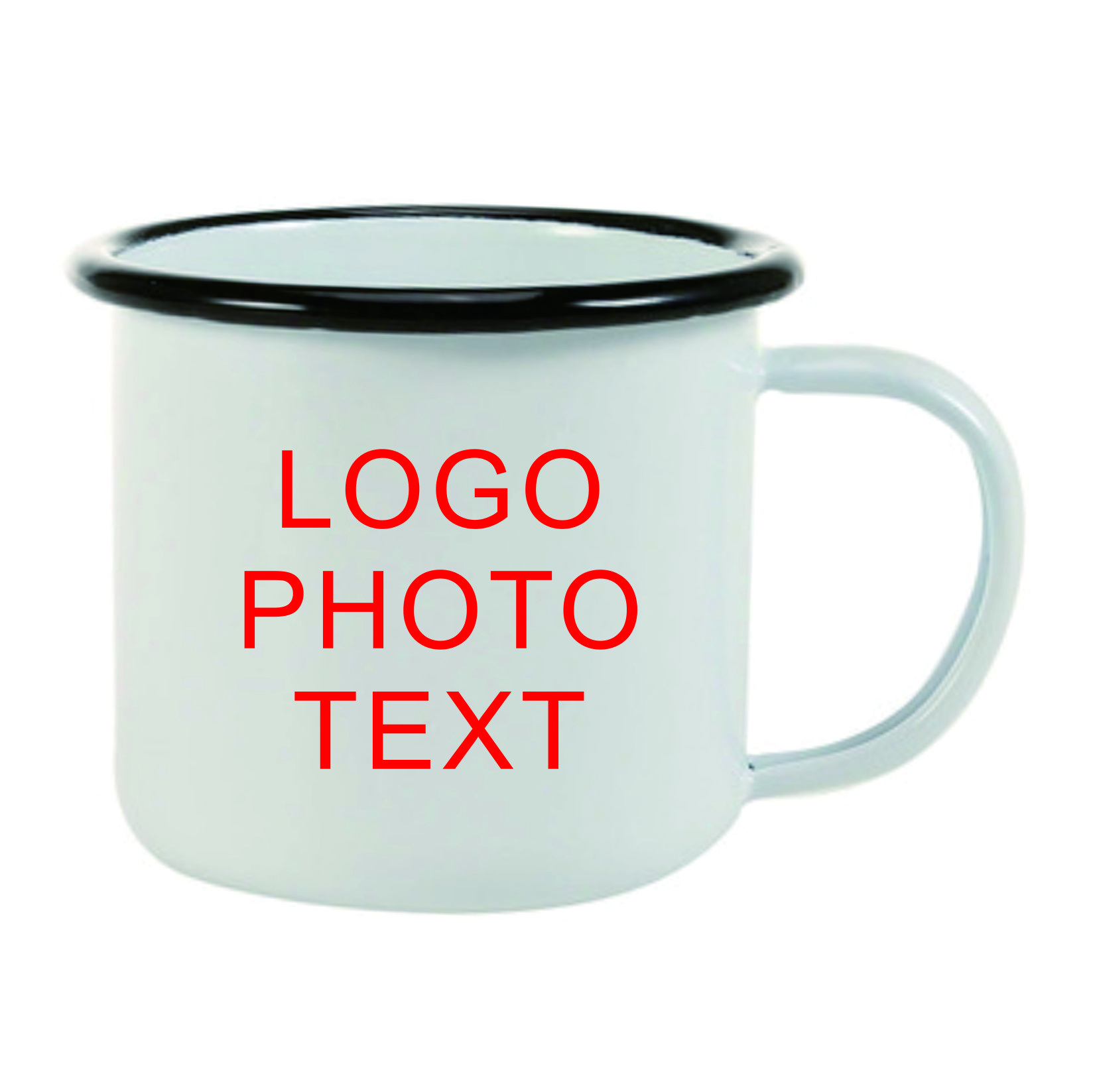 Coffee Tea Name - 350ML Enamel Coffee Mug DIY LOGO