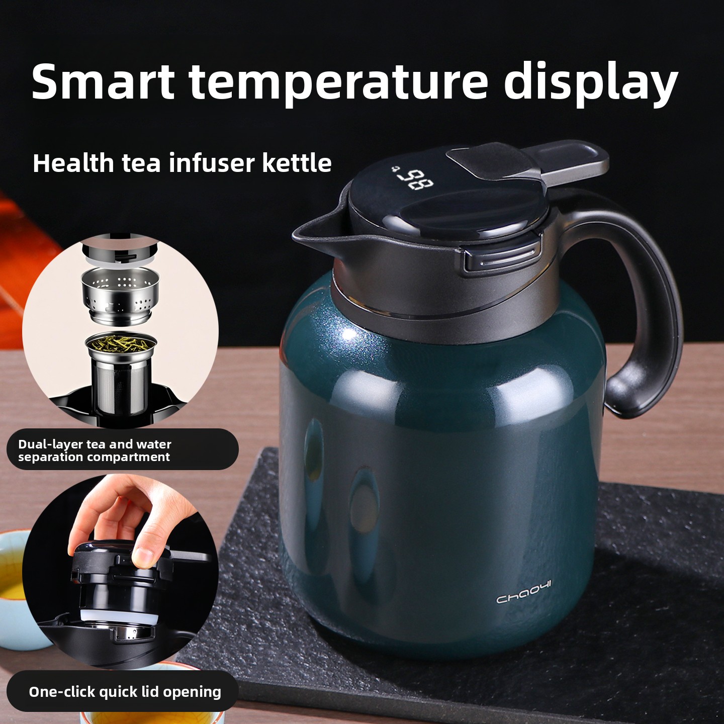 Coffee Tea Flask - Large Capacity Stainless Steel 316 Tea