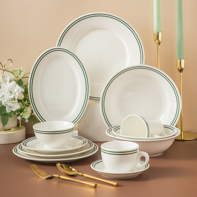 Coffee Tea Hong Kong - Simplified een Line Cerc Plate Hong