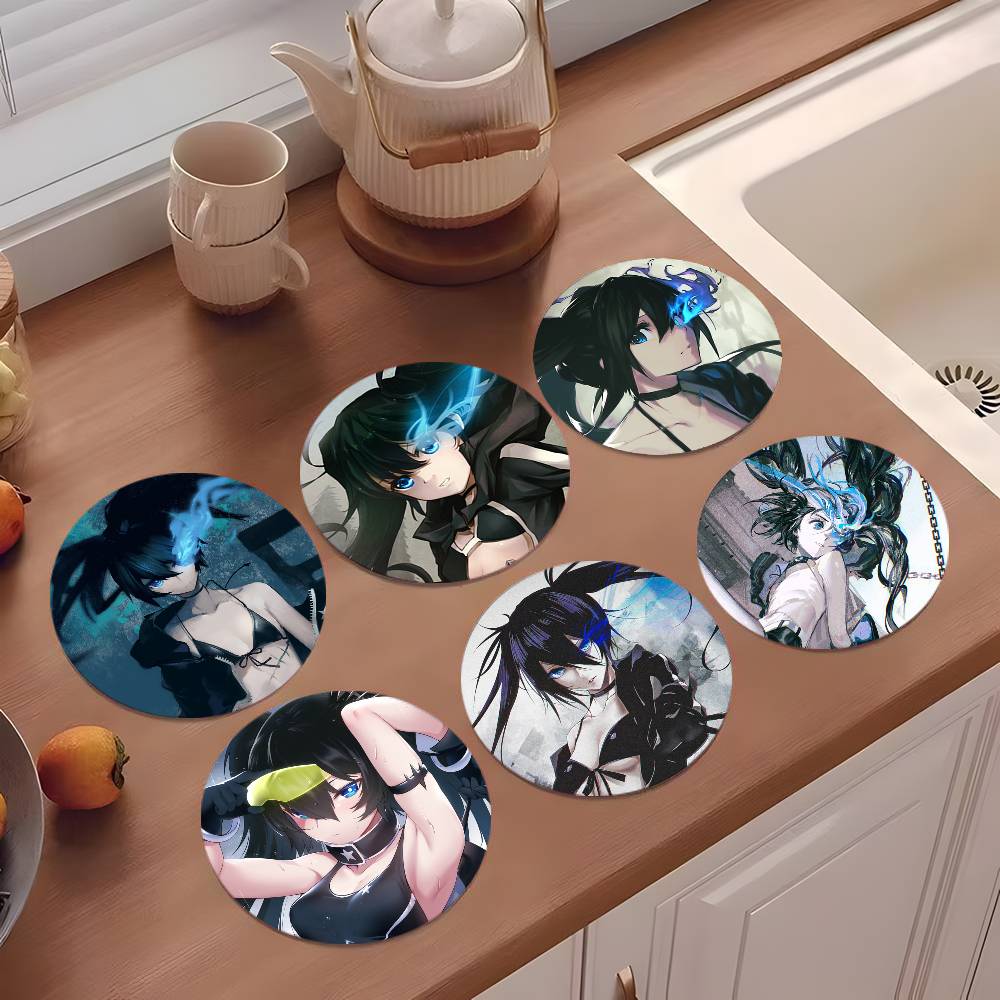 Coffee Tea Game - Game Black Rock Shooter Character Coasters
