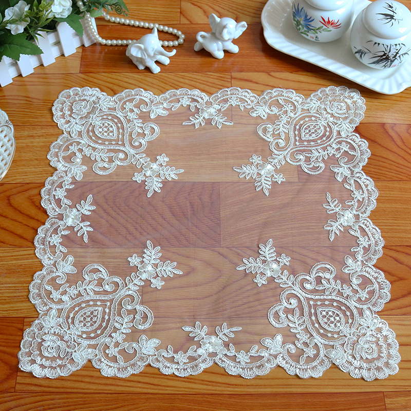 Coffee Tea Place - New Lace Embroidery Place Table Mat