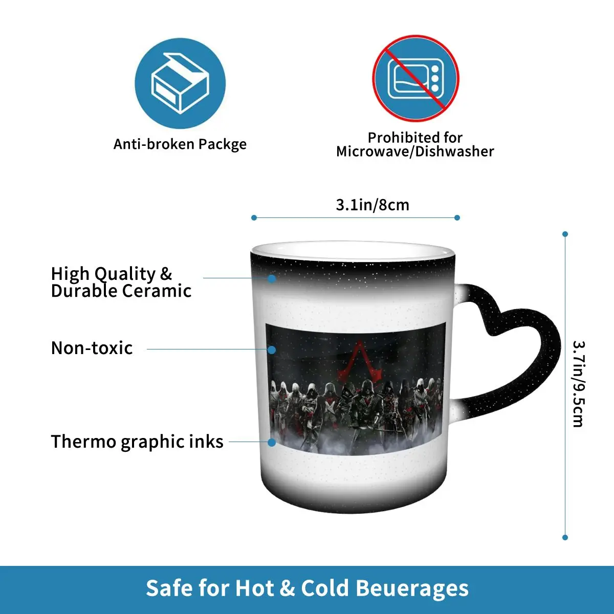 Assassin's Creed Game Mug Funn - Coffee Tea Game บทวิจารณ์และราคา
