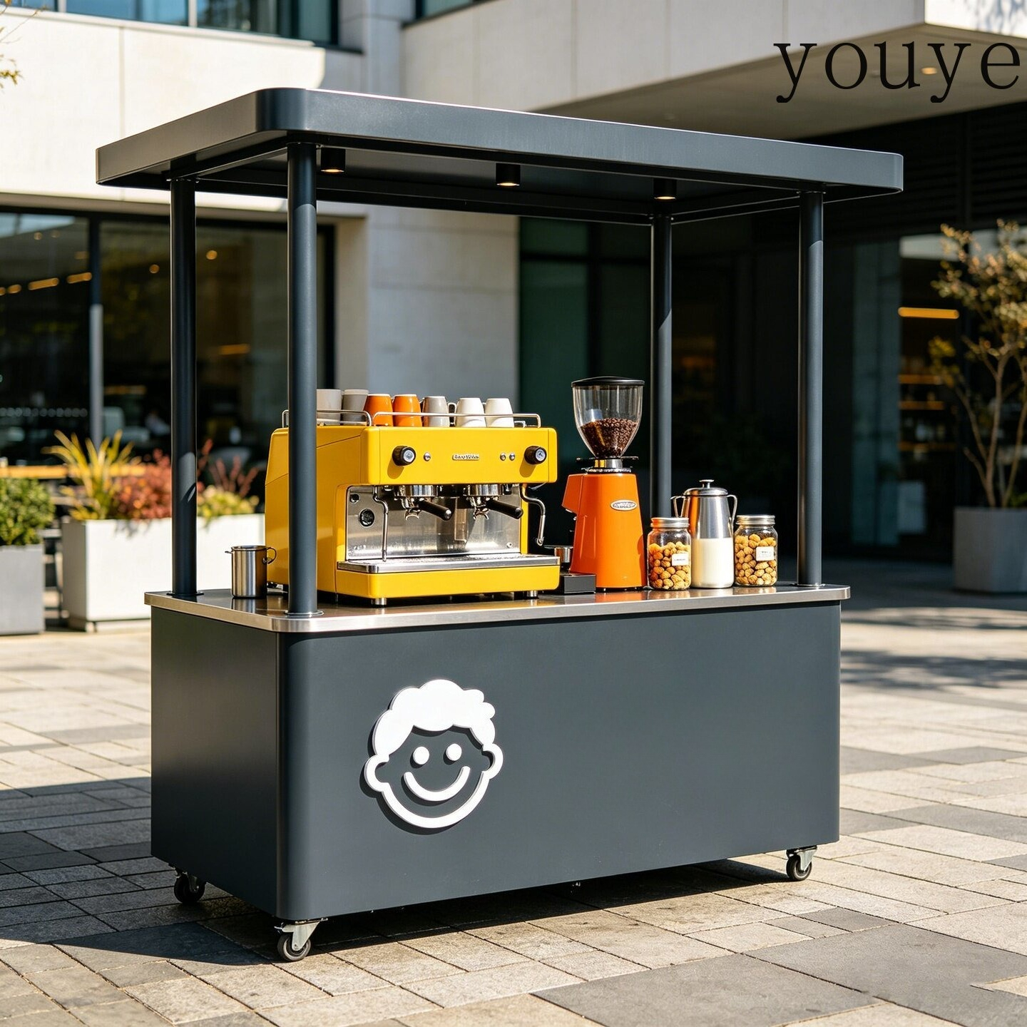 Iron wrought stalls carts mobi - Coffee Tea Vendor บทวิจารณ์และราคา