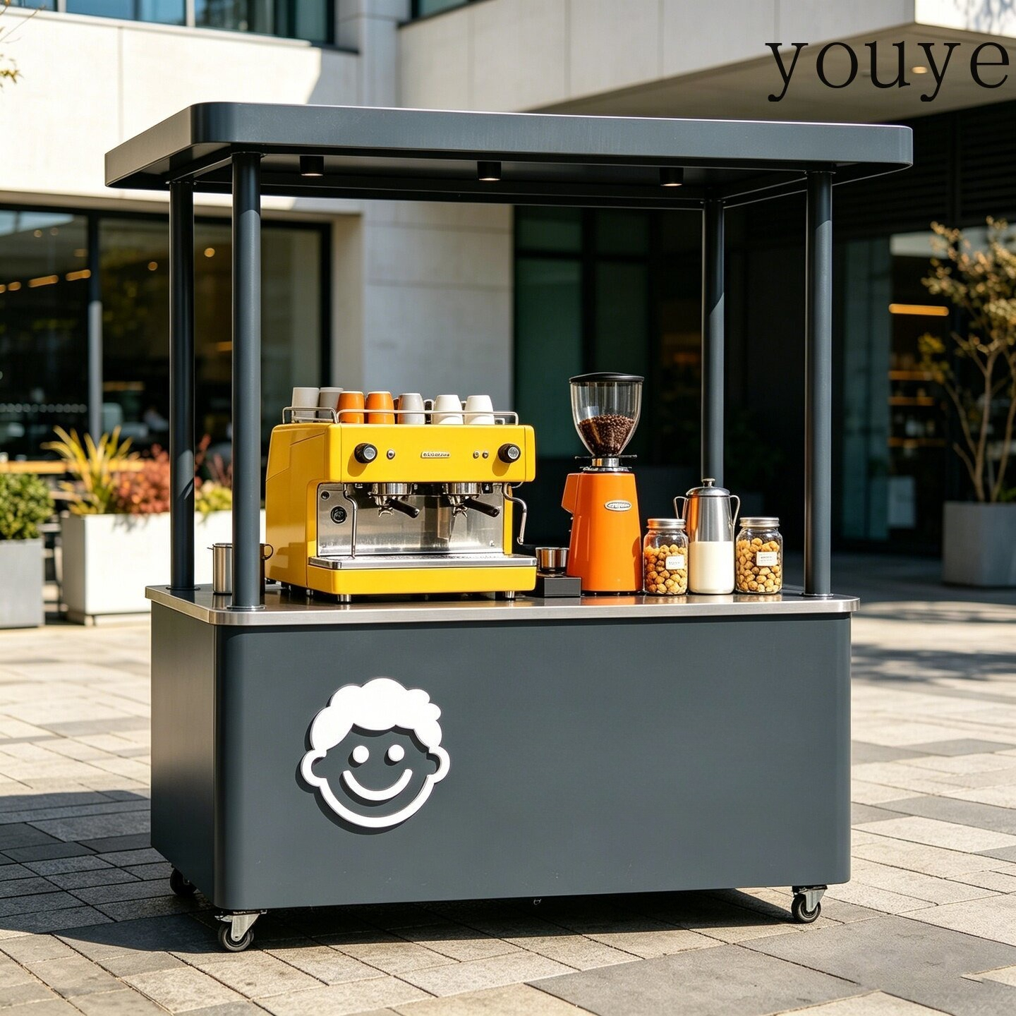 Iron wrought stalls carts mobi - Coffee Tea Vendor บทวิจารณ์และราคา