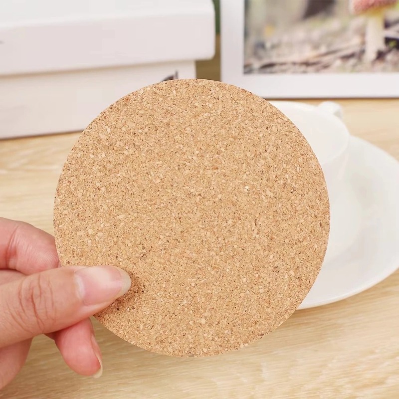 10PCS Mat Natural Round Wooden - Coffee Tea Station บทวิจารณ์และราคา