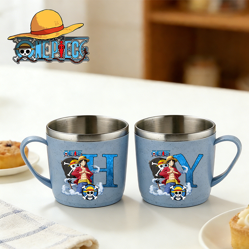 One Piece Water Cup Boy Girl A - Coffee Tea Mugs บทวิจารณ์และราคา