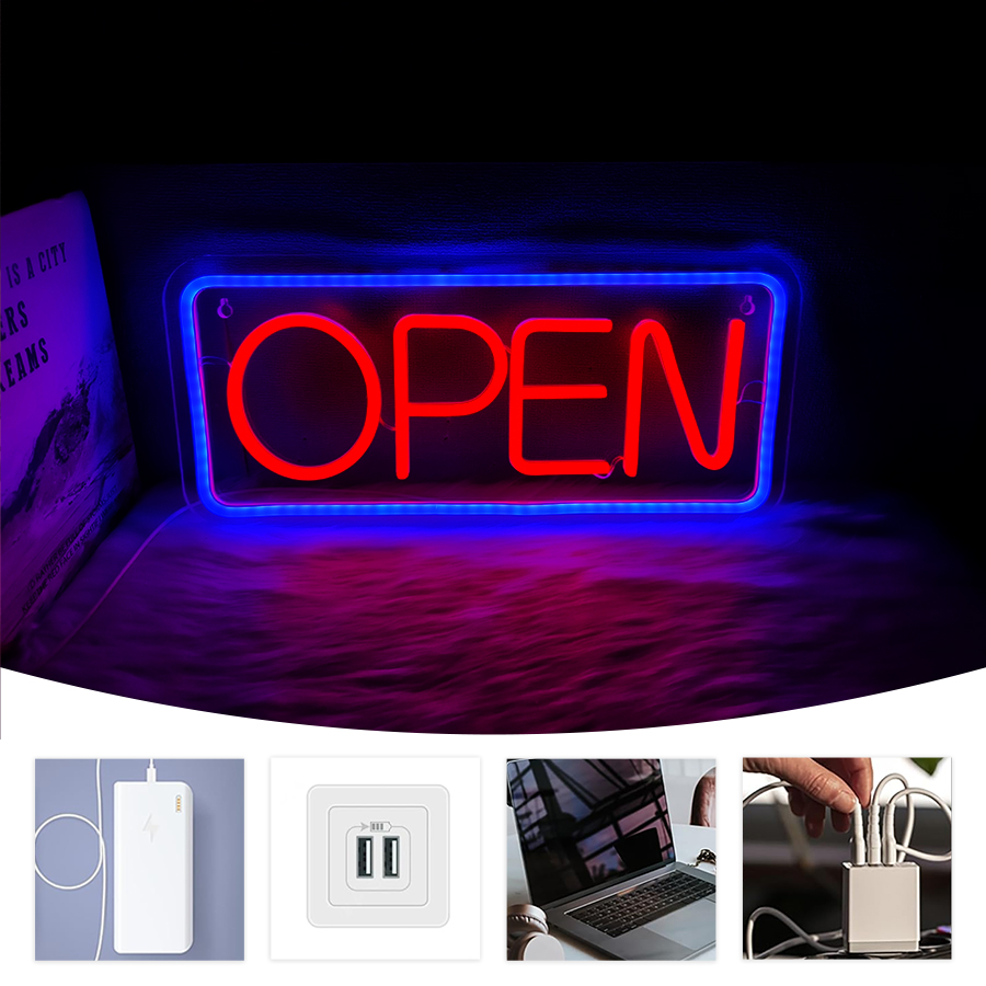 Open Neon Sign, Large Business - Coffee Tea Neon Sign บทวิจารณ์และราคา