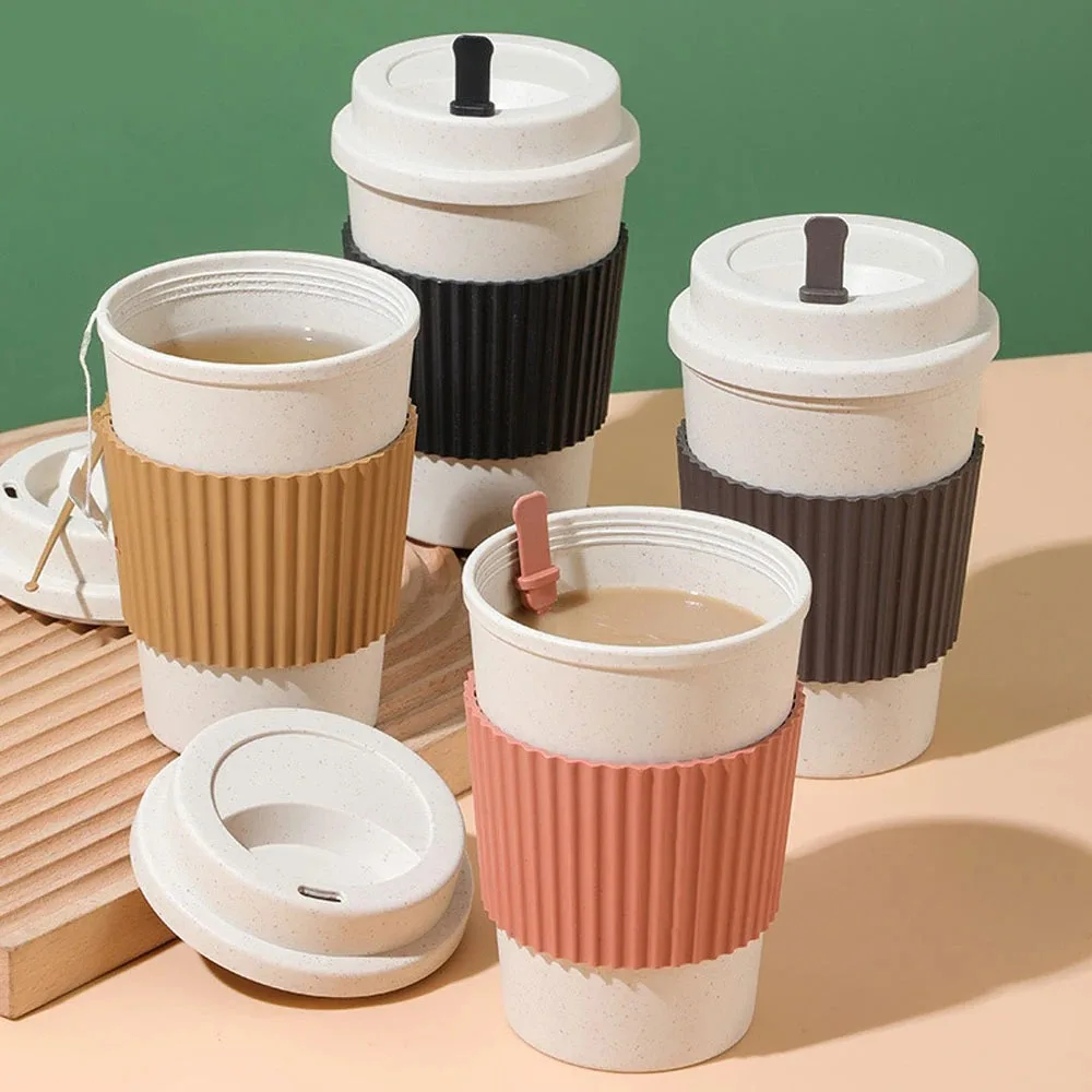 450ML Coffee Cups With Lids Wh - Coffee Tea Flask บทวิจารณ์และราคา