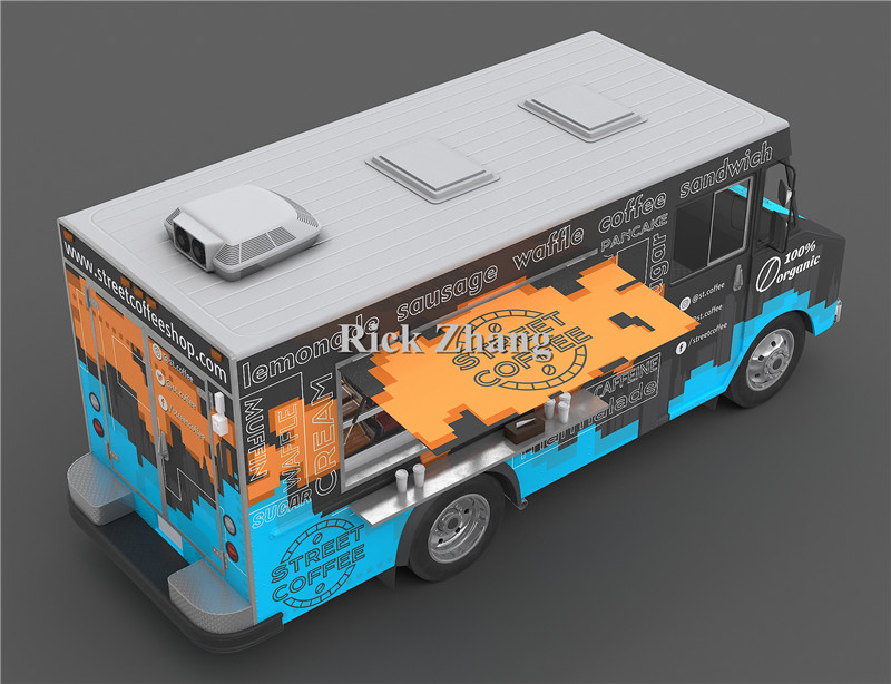 Mobile Electric Vehicle Food T - Coffee Tea Vendor บทวิจารณ์และราคา