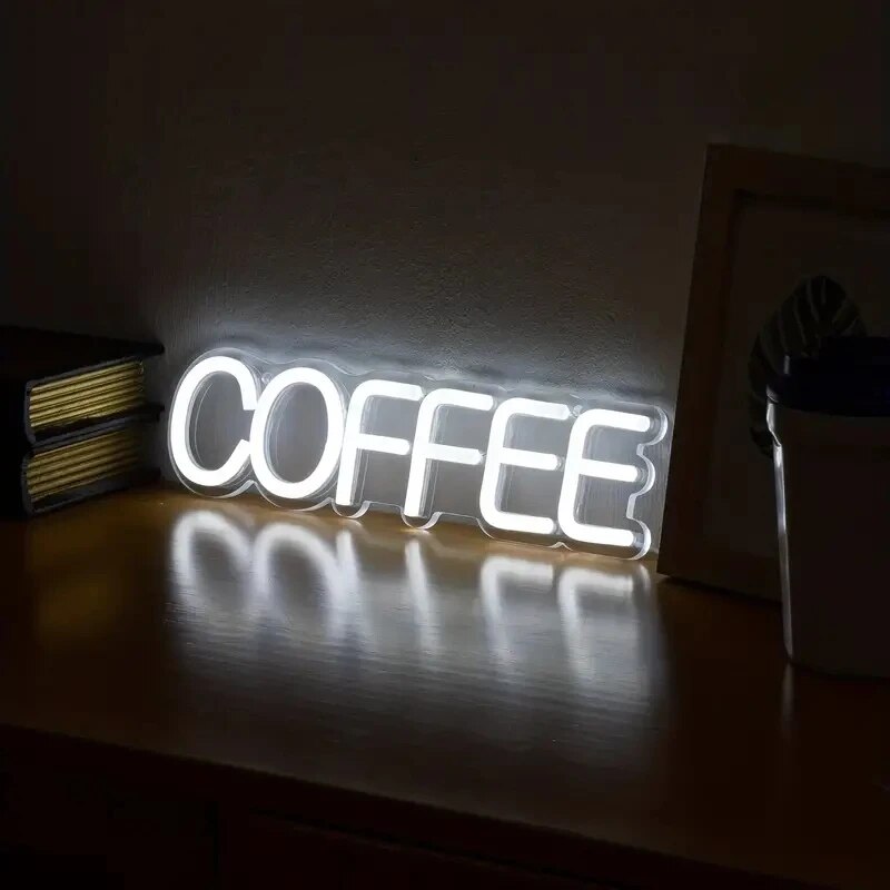 Coffee Neon Signs Led Neon Lig - Coffee Tea Neon Sign บทวิจารณ์และราคา