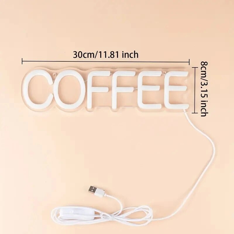 Coffee Neon Signs Led Neon Lig - Coffee Tea Neon Sign บทวิจารณ์และราคา