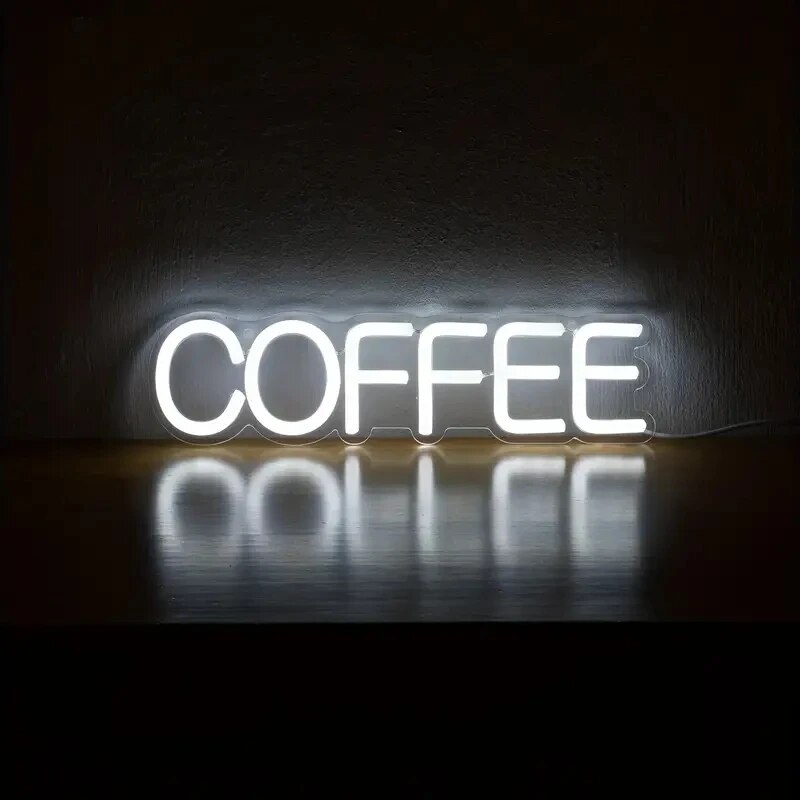 Coffee Neon Signs Led Neon Lig - Coffee Tea Neon Sign บทวิจารณ์และราคา