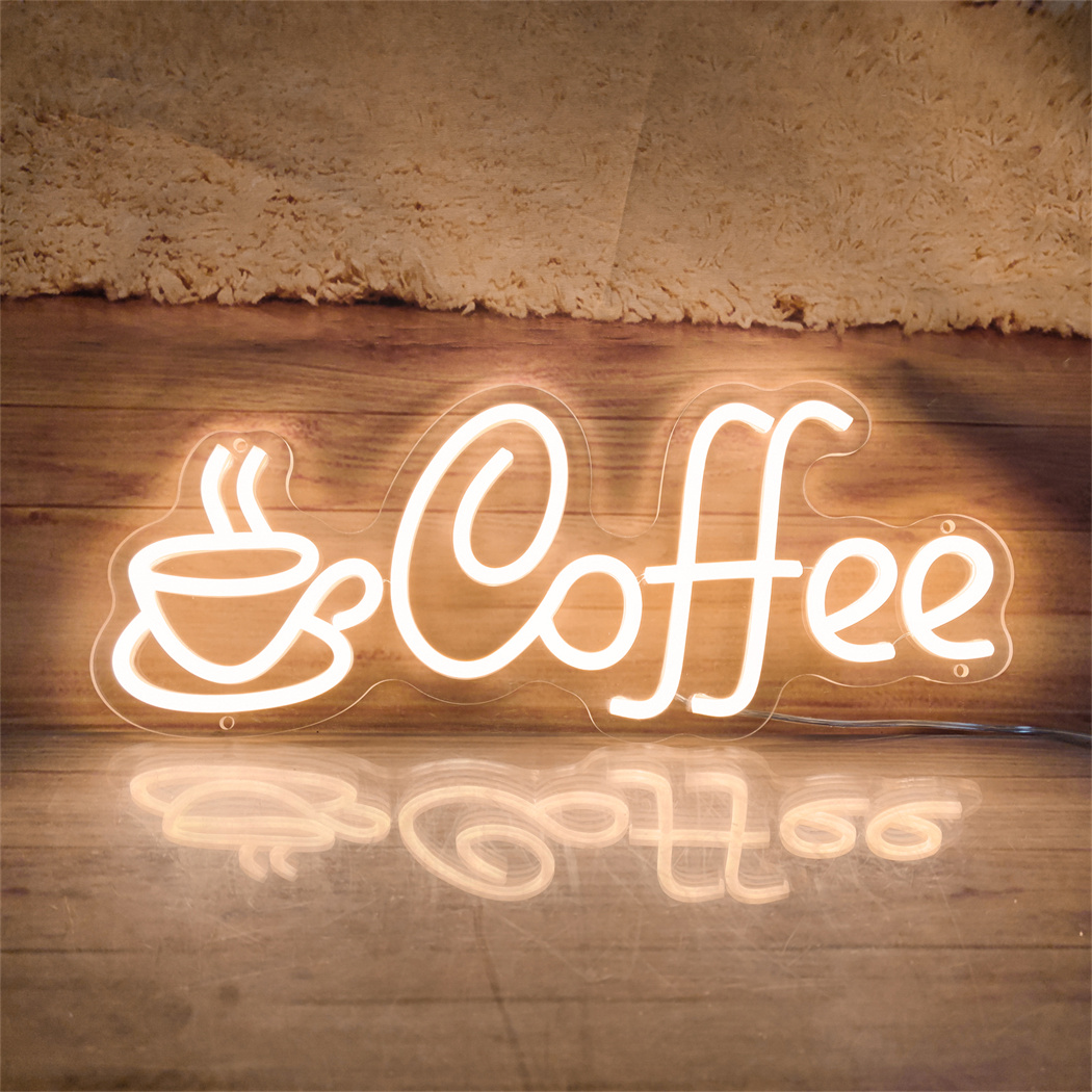 LED Coffee Neon Sign USB Power - Coffee Tea Neon Sign บทวิจารณ์และราคา
