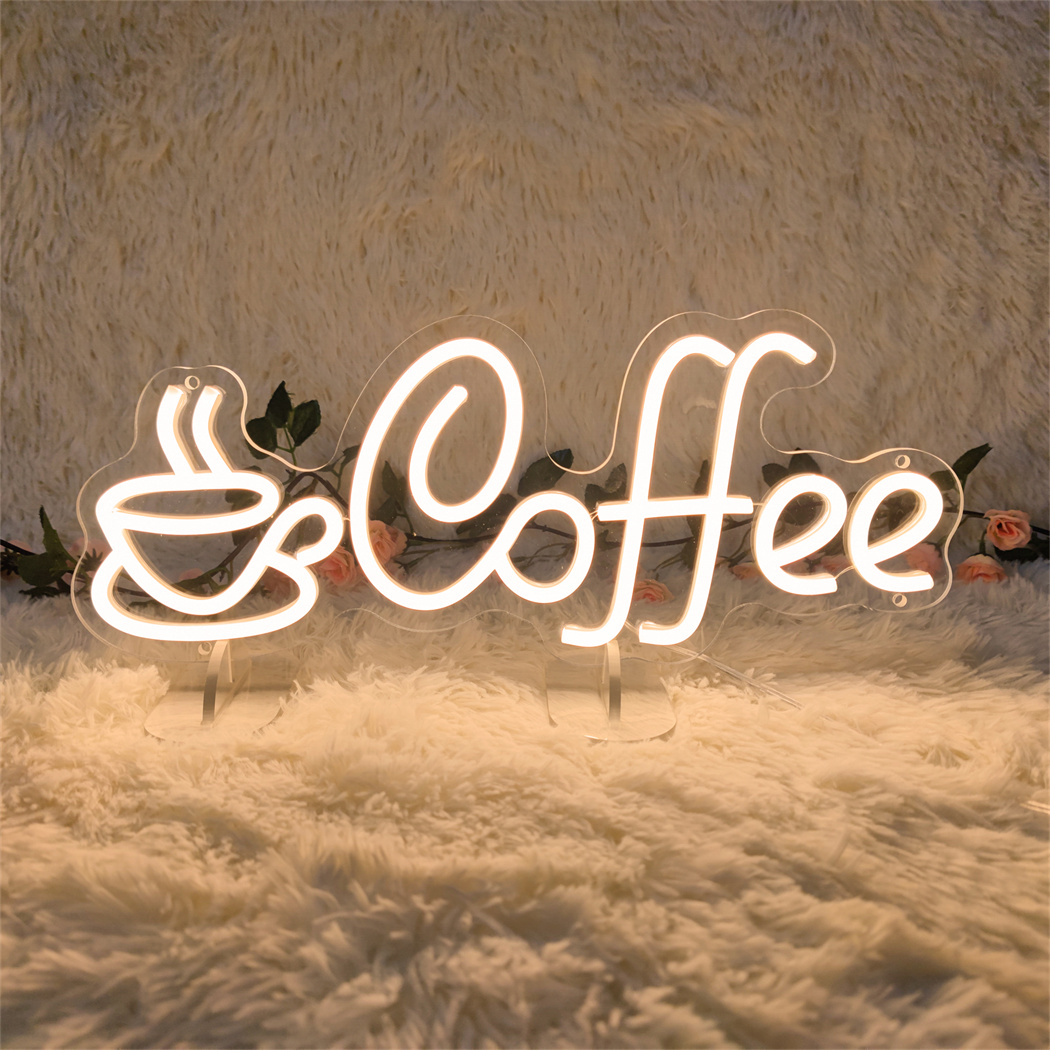 LED Coffee Neon Sign USB Power - Coffee Tea Neon Sign บทวิจารณ์และราคา