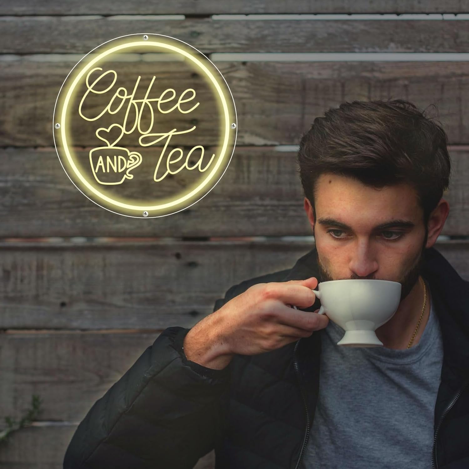 Coffee and Tea Neon Light Dimm - Coffee Tea Neon Sign บทวิจารณ์และราคา