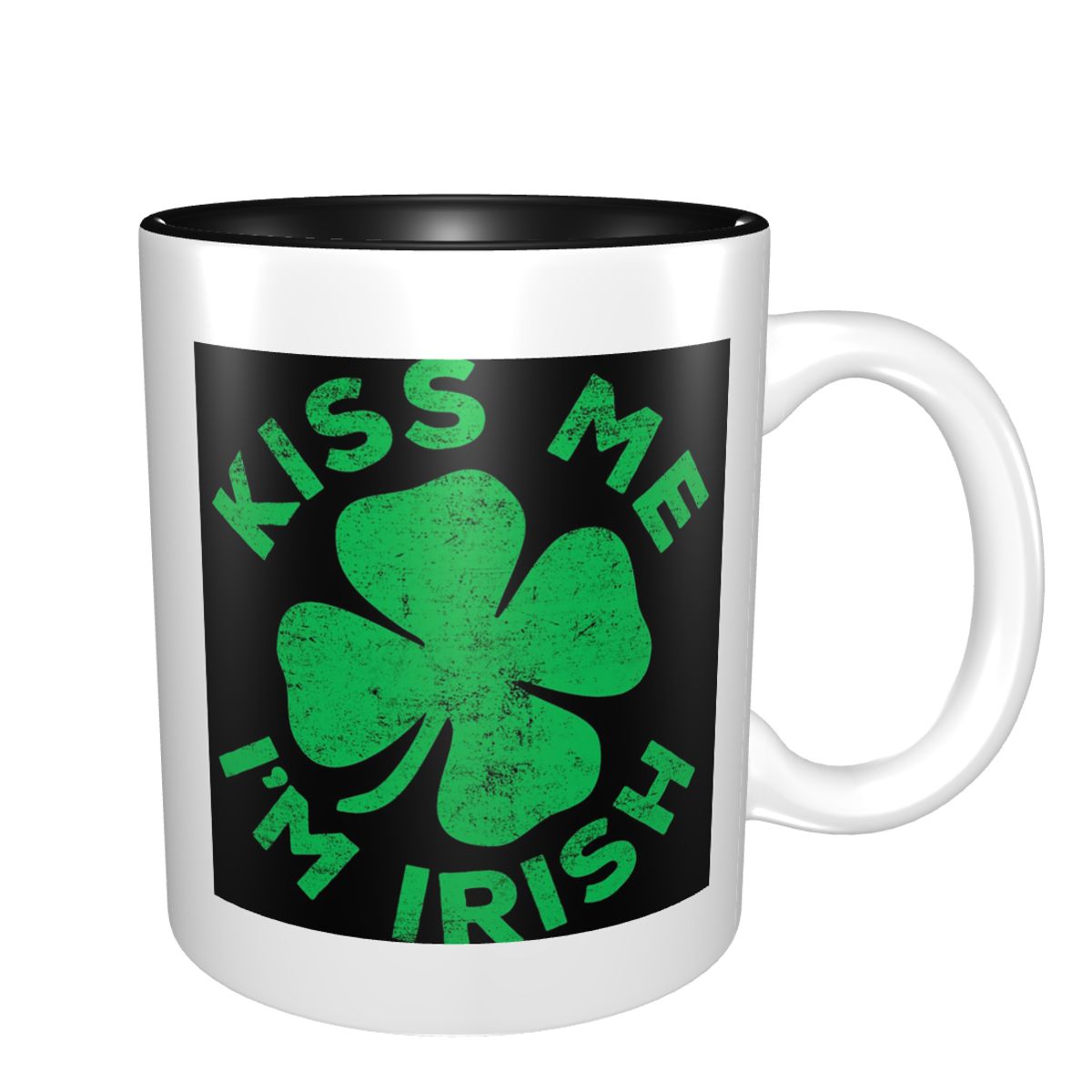 Kiss Me I'm Irish Mug Funny Ce - Coffee Tea And Me บทวิจารณ์และราคา