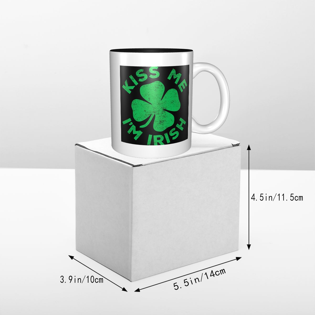 Kiss Me I'm Irish Mug Funny Ce - Coffee Tea And Me บทวิจารณ์และราคา