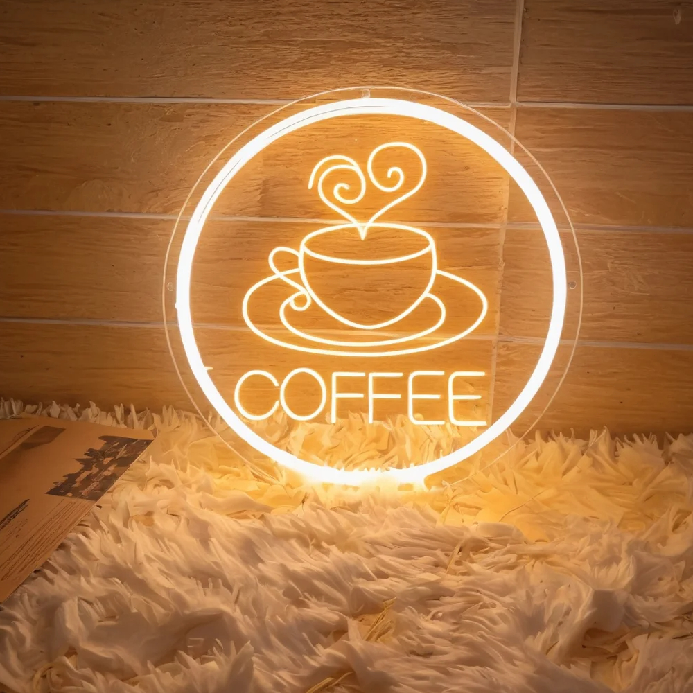 LED Coffee Neon Sign USB Power - Coffee Tea Neon Sign บทวิจารณ์และราคา