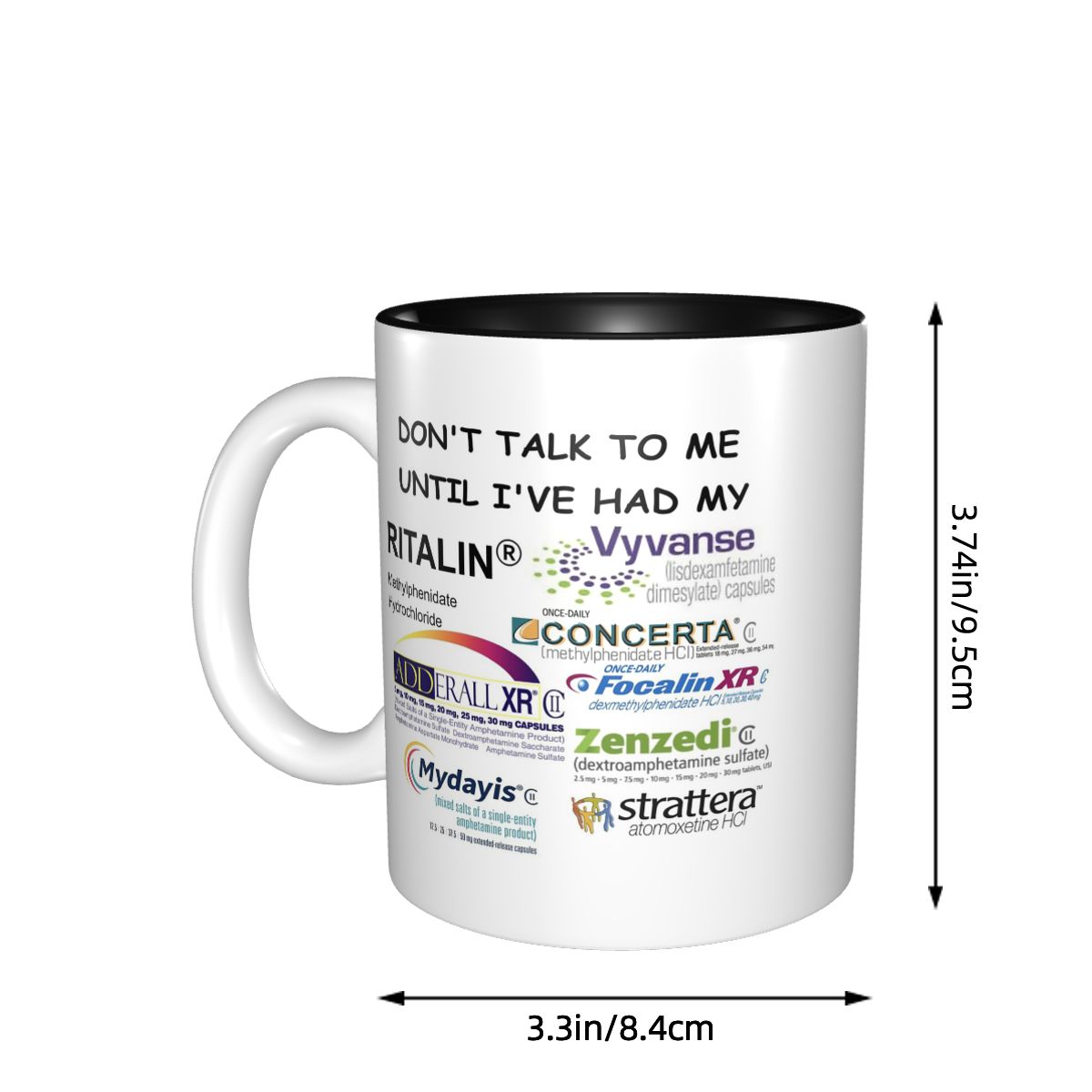 Dont Talk To Me Mug Funny Cera - Coffee Tea And Me บทวิจารณ์และราคา