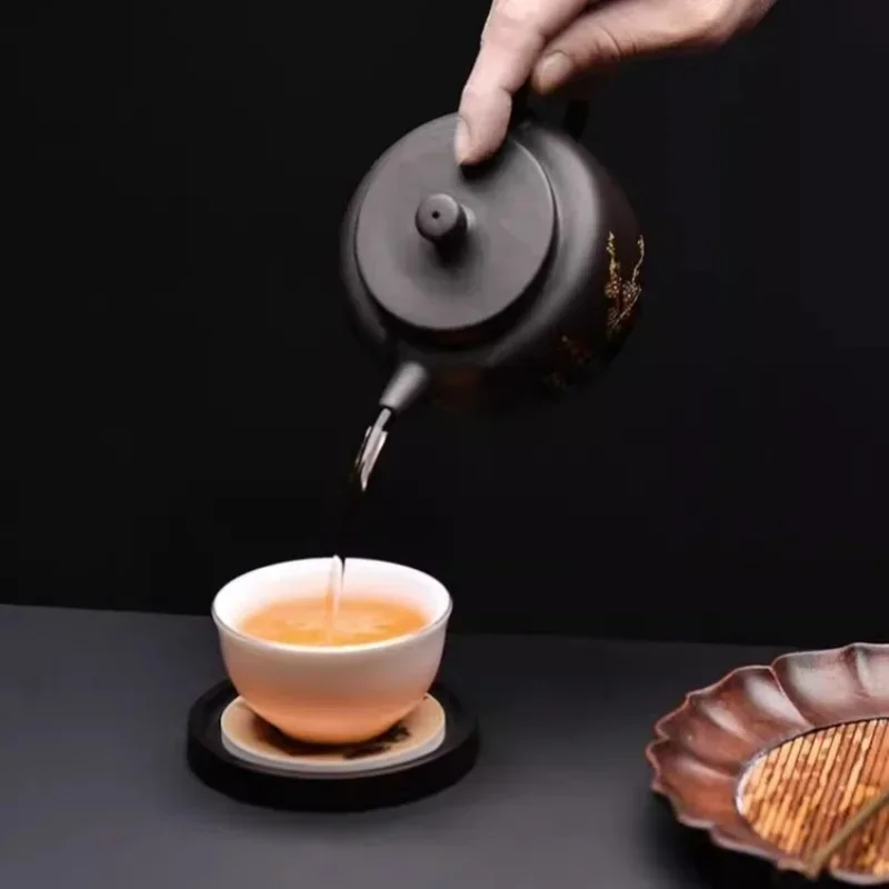 Round Wood Cup Mat Heat Resist - Coffee Tea Station บทวิจารณ์และราคา