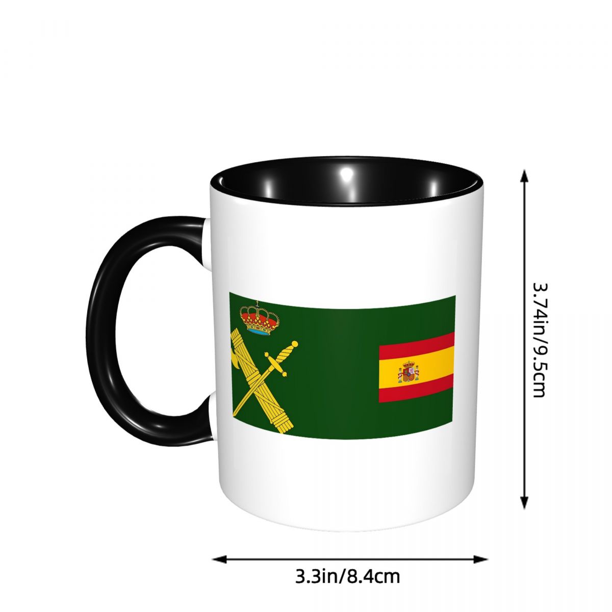 Spain Flag Plus Emblem Civil G - Coffee Plus Tea บทวิจารณ์และราคา