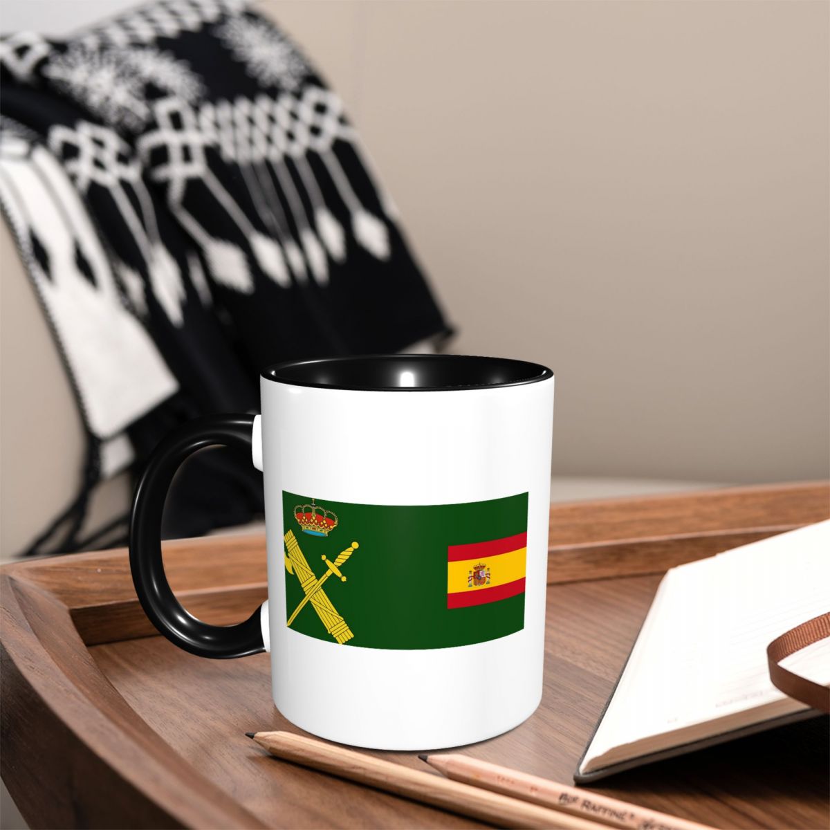 Spain Flag Plus Emblem Civil G - Coffee Plus Tea บทวิจารณ์และราคา