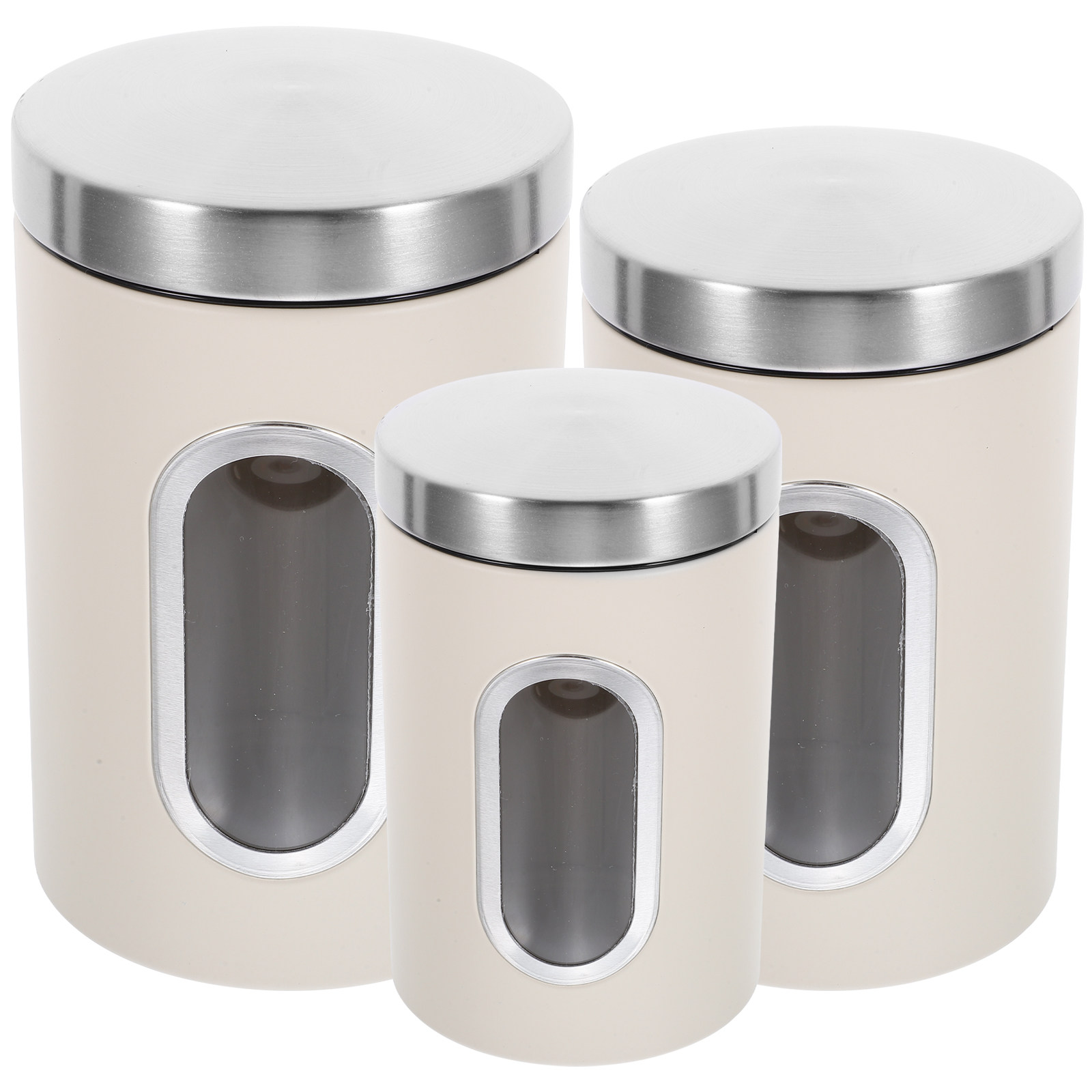 3Pcs Storage Jar Set Airtight  - Tea Coffee Sugar Container บทวิจารณ์และราคา
