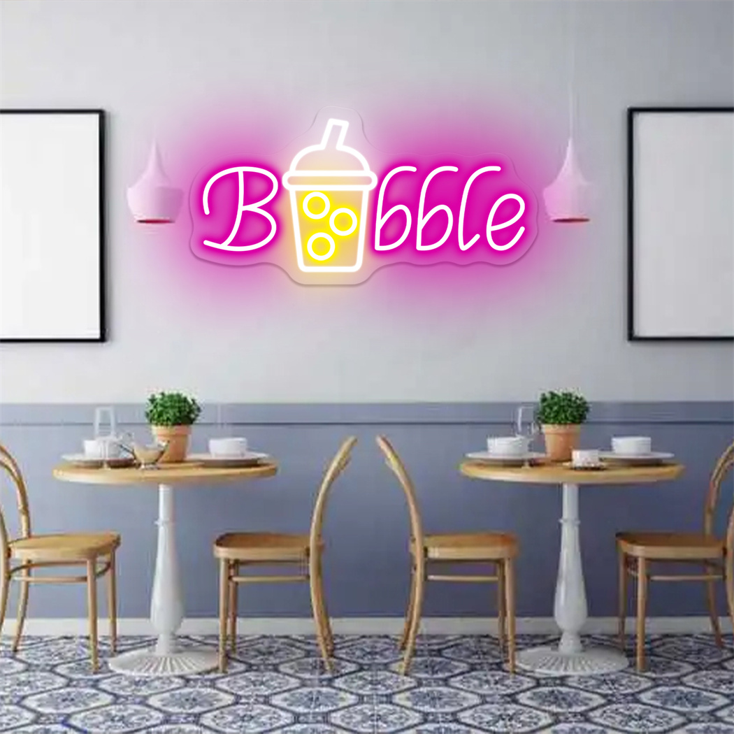 Boba Tea Neon Signs Milk Tea L - Coffee Tea Neon Sign บทวิจารณ์และราคา