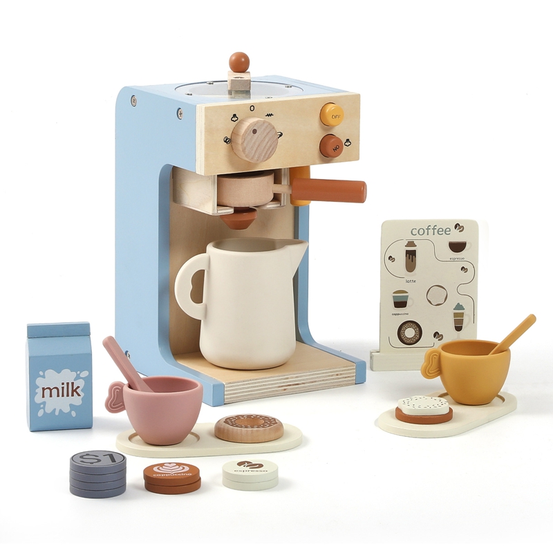 Kids Kitchen Toys Set Wooden C - Coffee Tea Game บทวิจารณ์และราคา