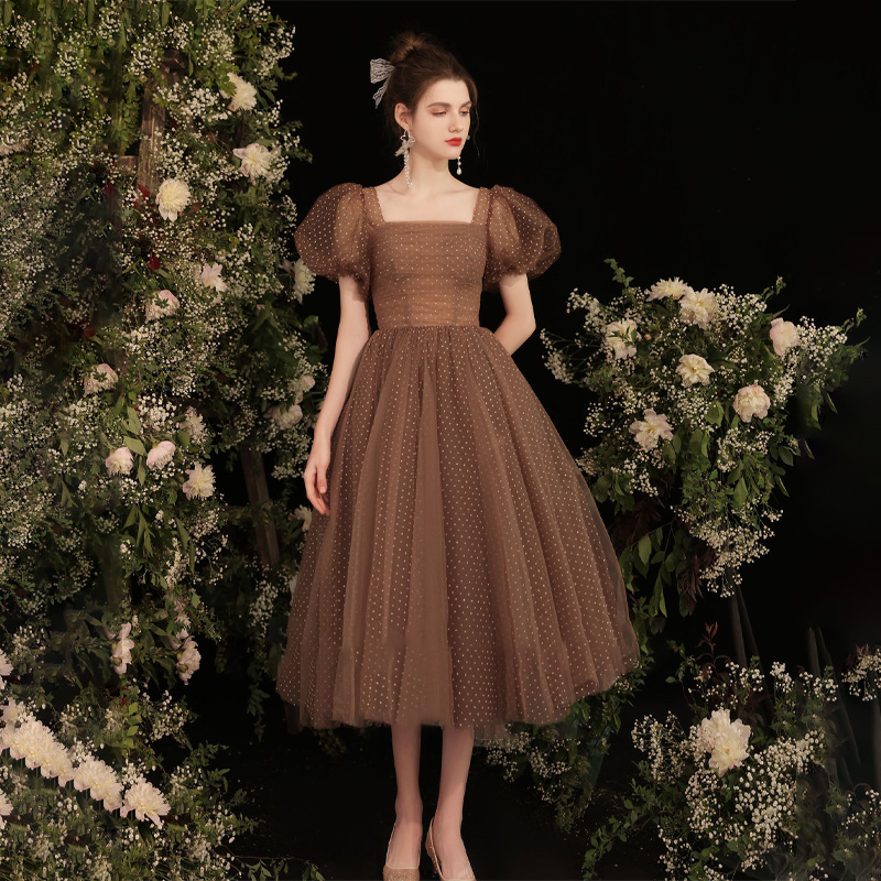 It's Yiiya Evening Dress Coffe - Coffee Plus Tea บทวิจารณ์และราคา