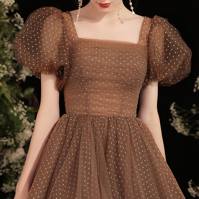 It's Yiiya Evening Dress Coffe - Coffee Plus Tea บทวิจารณ์และราคา