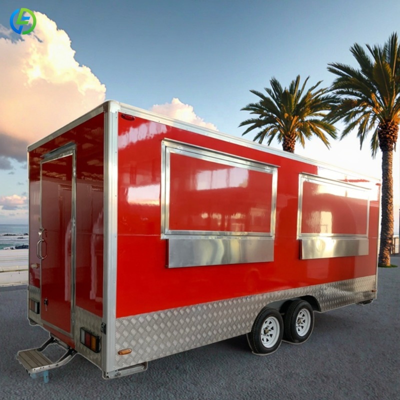 Customized Mobile Food Trailer - Coffee Tea Vendor บทวิจารณ์และราคา