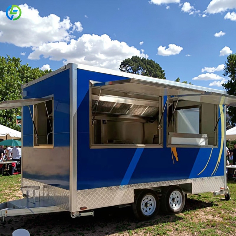 Customized Mobile Food Trailer - Coffee Tea Vendor บทวิจารณ์และราคา