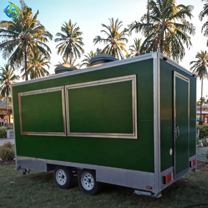 Customized Mobile Food Trailer - Coffee Tea Vendor บทวิจารณ์และราคา