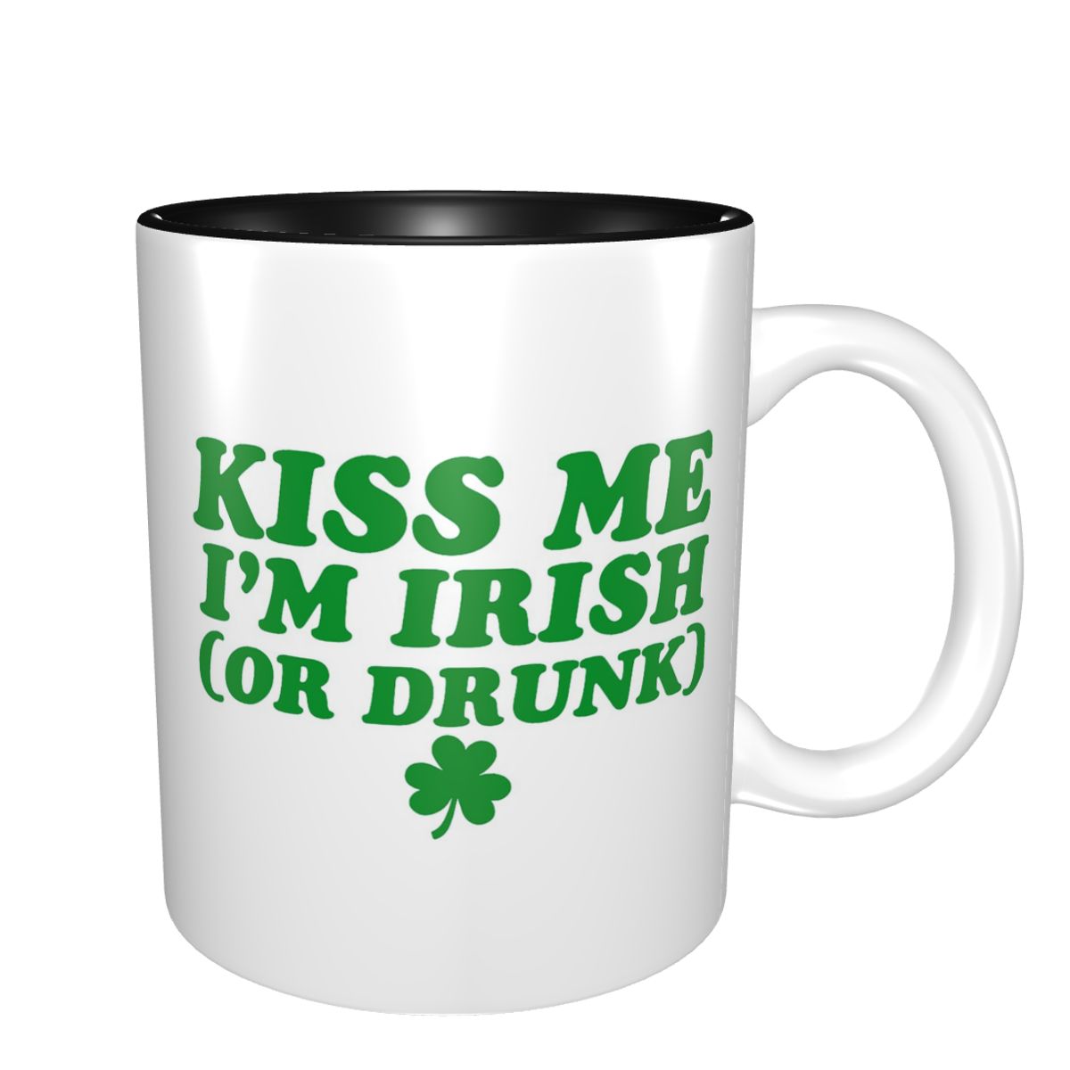 Kiss Me I'm Irish Mug Funny Ce - Coffee Tea And Me บทวิจารณ์และราคา