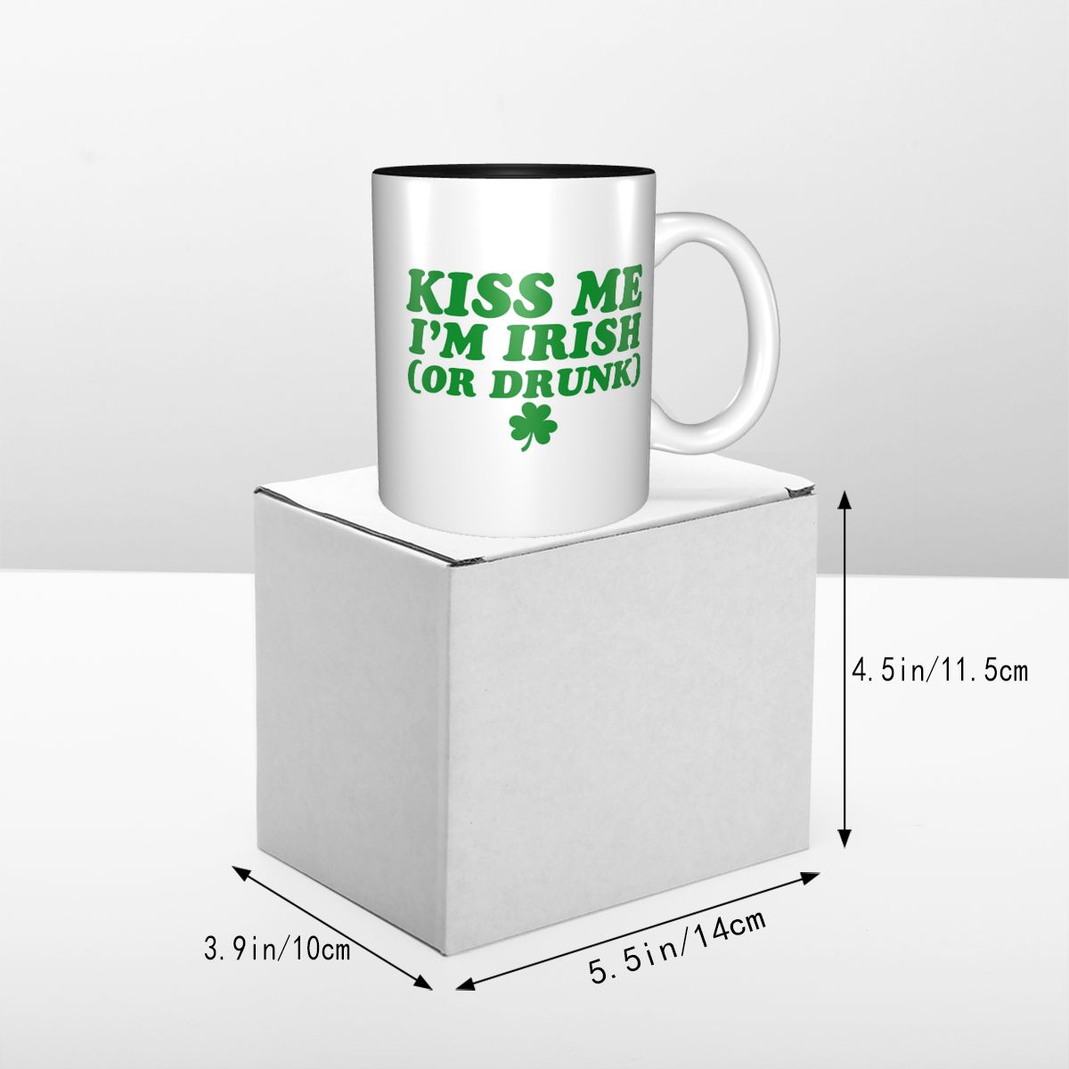 Kiss Me I'm Irish Mug Funny Ce - Coffee Tea And Me บทวิจารณ์และราคา