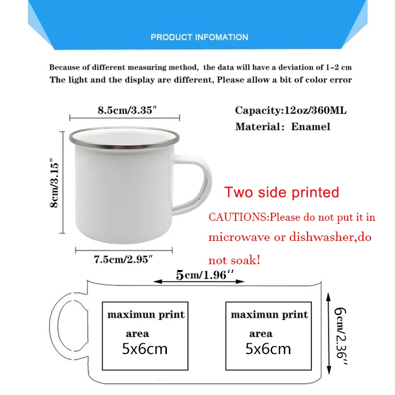 Custom Enamel Mug with Your Na - Coffee Tea Name บทวิจารณ์และราคา