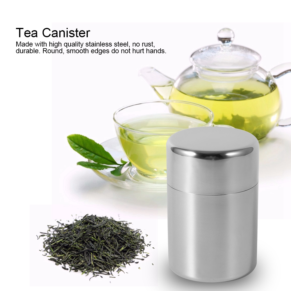 Stainless Steel Tea Leaf Tins  - Tea Coffee Sugar Container บทวิจารณ์และราคา