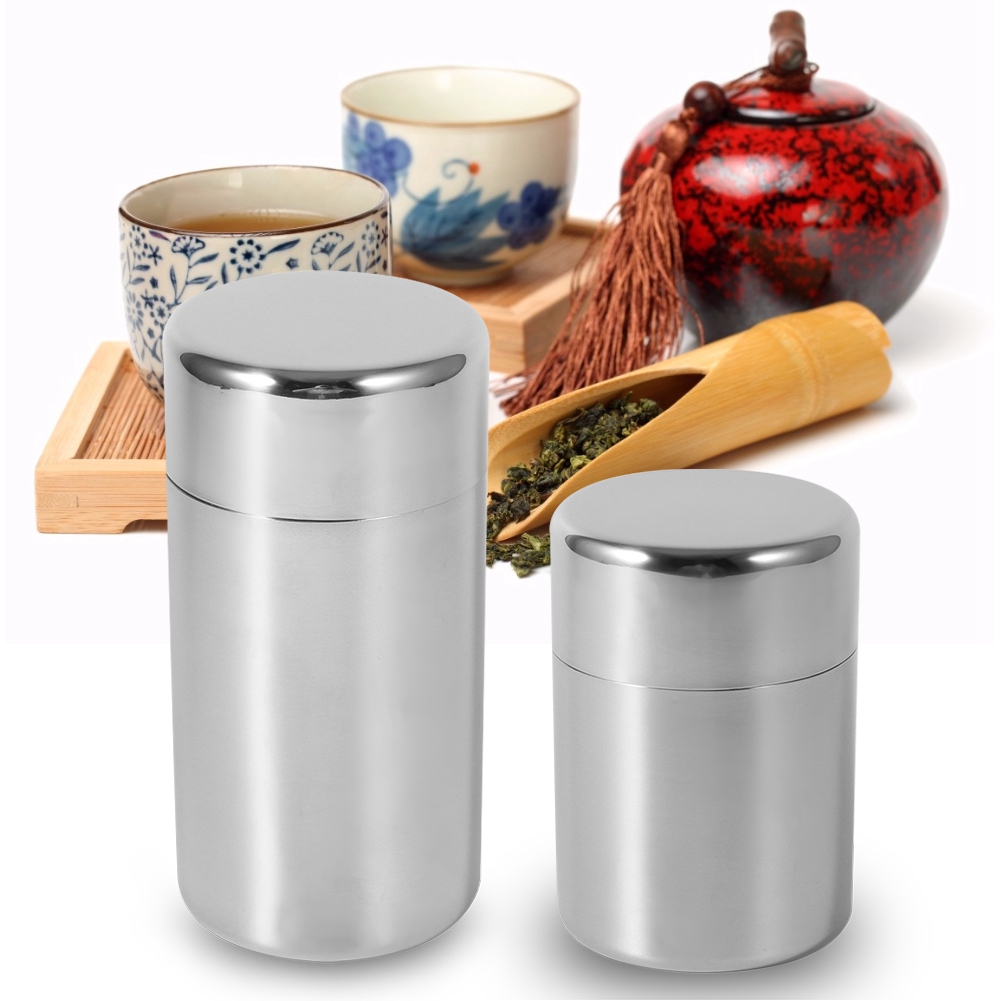 Stainless Steel Tea Leaf Tins  - Tea Coffee Sugar Container บทวิจารณ์และราคา