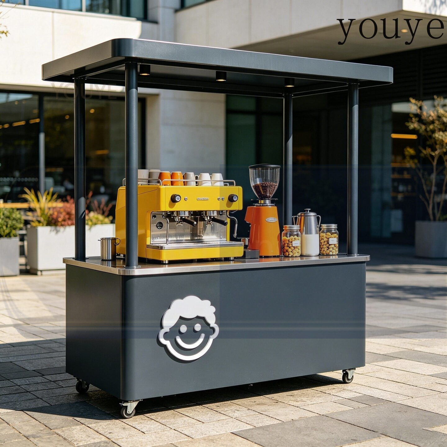 eDJ Iron wrought stalls carts  - Coffee Tea Vendor บทวิจารณ์และราคา