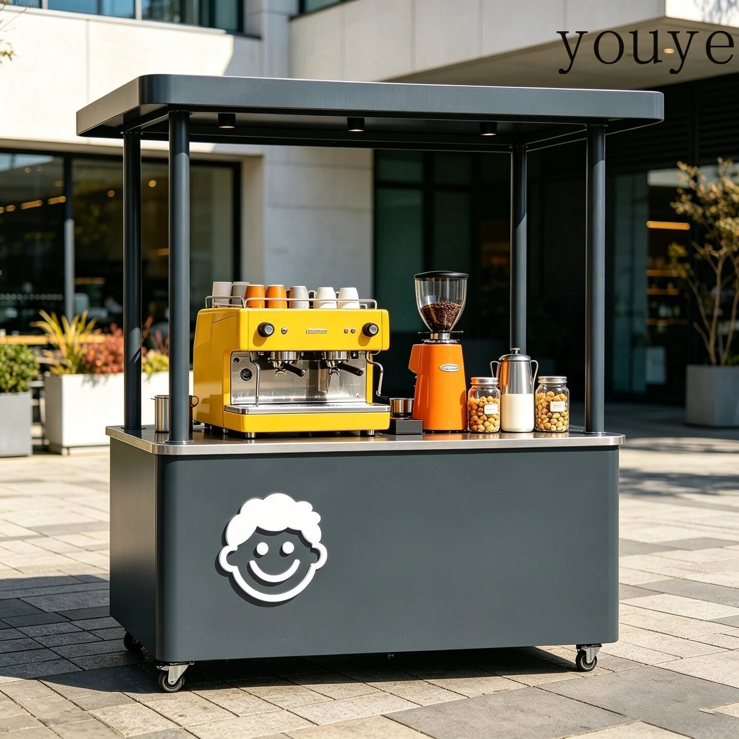 eDJ Iron wrought stalls carts  - Coffee Tea Vendor บทวิจารณ์และราคา