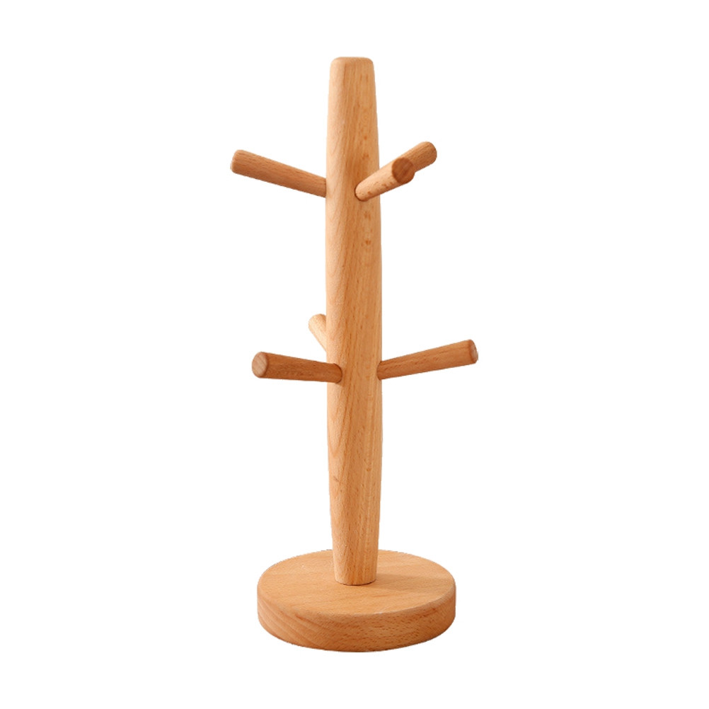 Beech Solid Mug Rack Tree Natu - Coffee Tea Mugs บทวิจารณ์และราคา