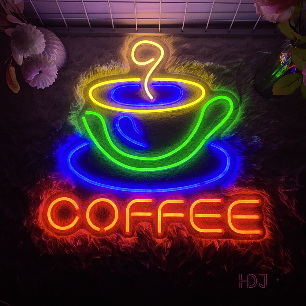 Coffee Neon Led Sign Cafe Pant - Coffee Tea Neon Sign บทวิจารณ์และราคา