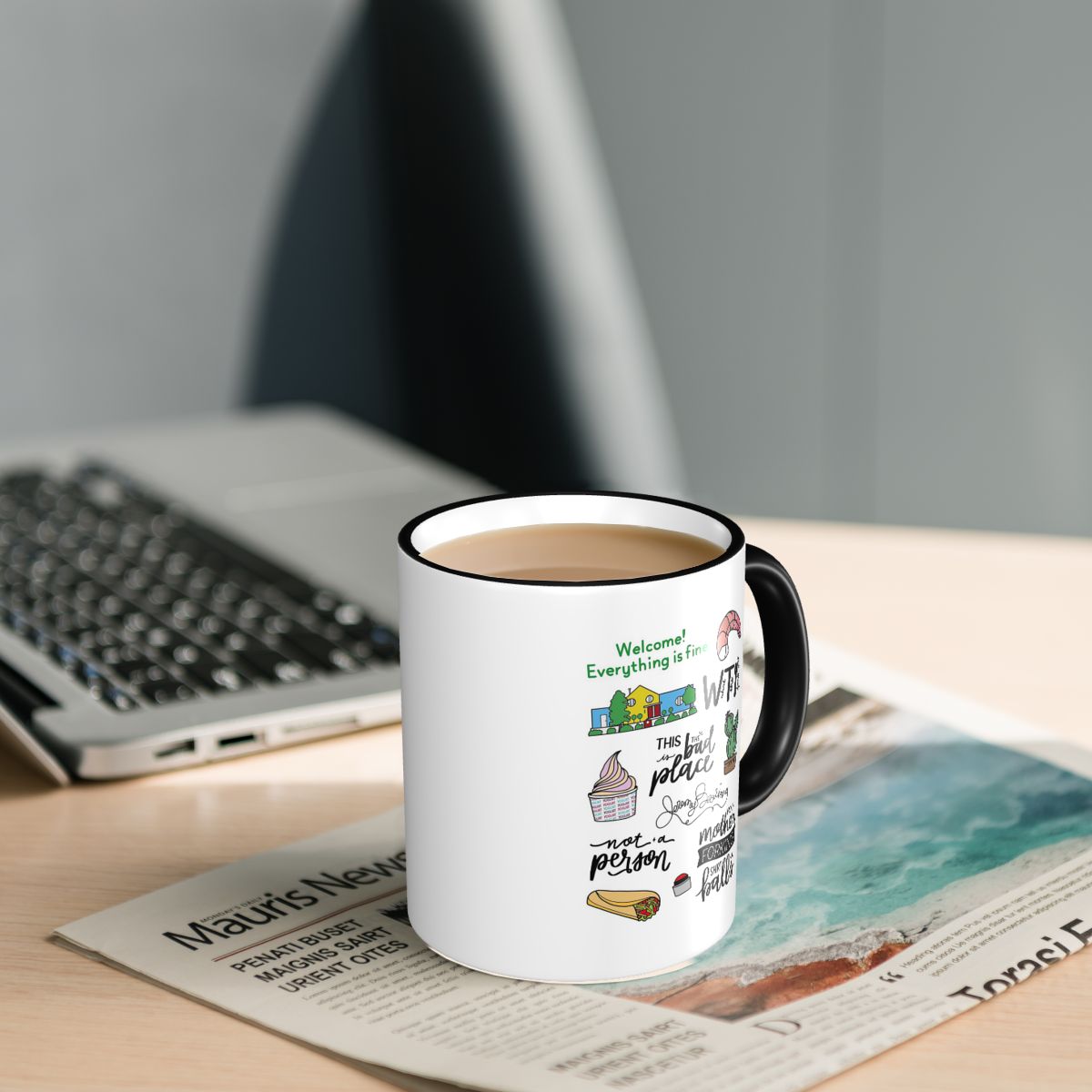The Good Place TV Show Art Mug - Coffee Tea Place บทวิจารณ์และราคา