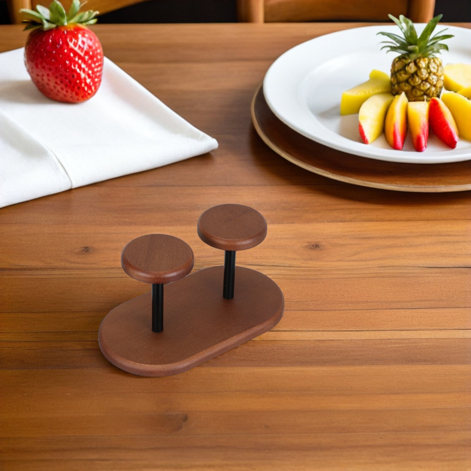 Walnut Paper Cup Holder Coffee - Coffee And Tea Bar บทวิจารณ์และราคา