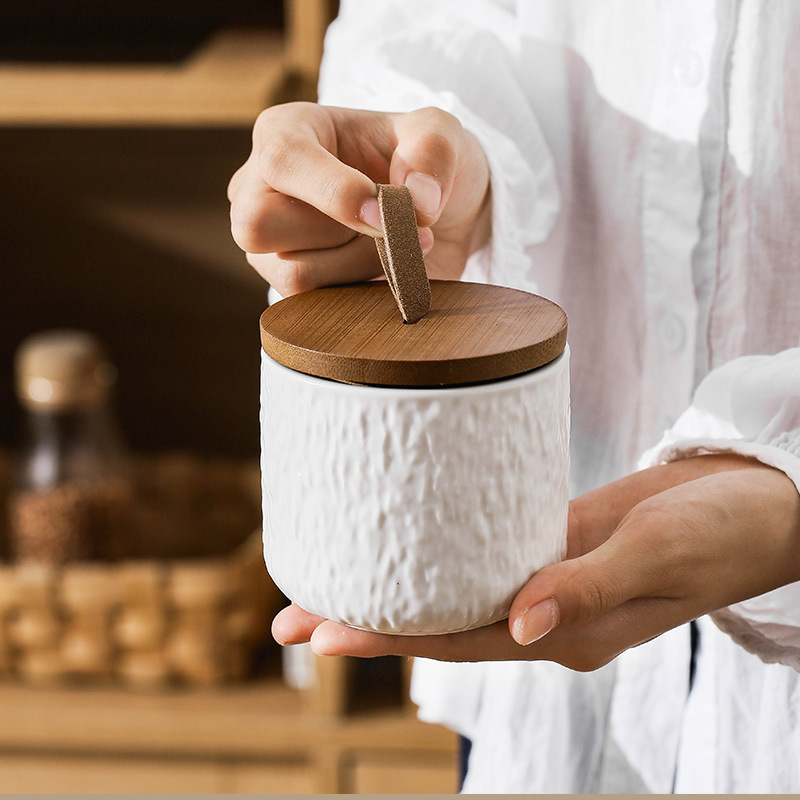Rock Pattern Ceramic Tea Stora - Tea Coffee Sugar Container บทวิจารณ์และราคา